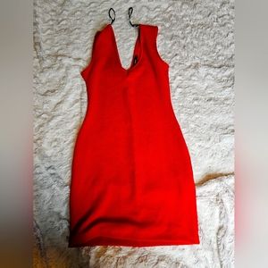 Forever 21 red body con dress